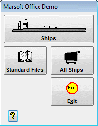 Marine Office Systems main menu screen